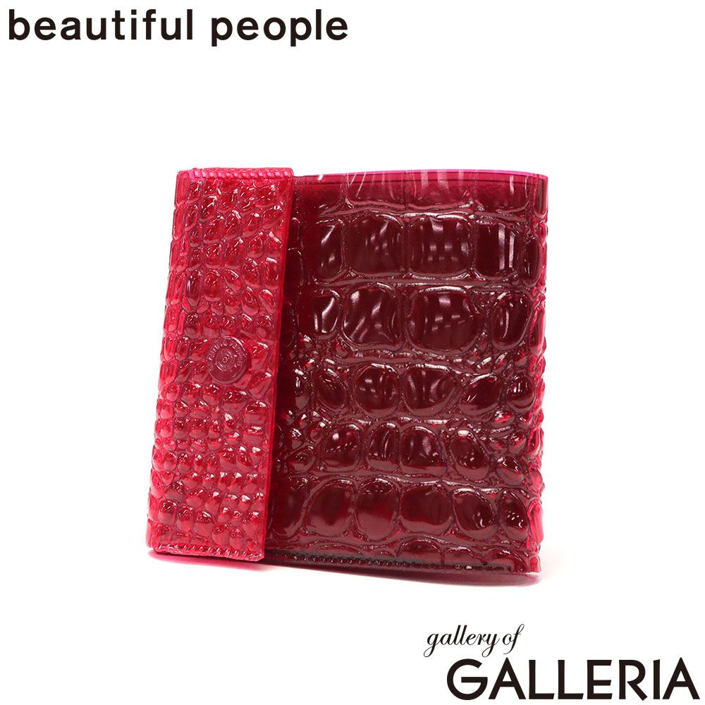ビューティフルピープル 財布 レディース メンズ beautiful people 三つ折り財布 ブランド 小さめ コンパクト ミニ財布 かわいい nothing to hide vinyl card wallet 512001 red 12,210円
