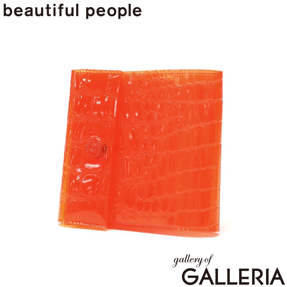 ビューティフルピープル 財布 レディース メンズ beautiful people 三つ折り財布 ブランド 小さめ コンパクト ミニ財布 かわいい nothing to hide vinyl card wallet 512001 pink