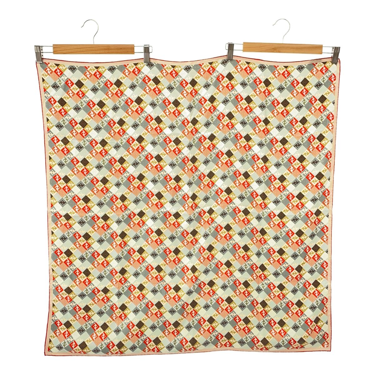 FENDI フェンディ スカーフ ズッカ柄 FF ファッション小物 服飾小物 オレンジ系 マルチカラー H23295