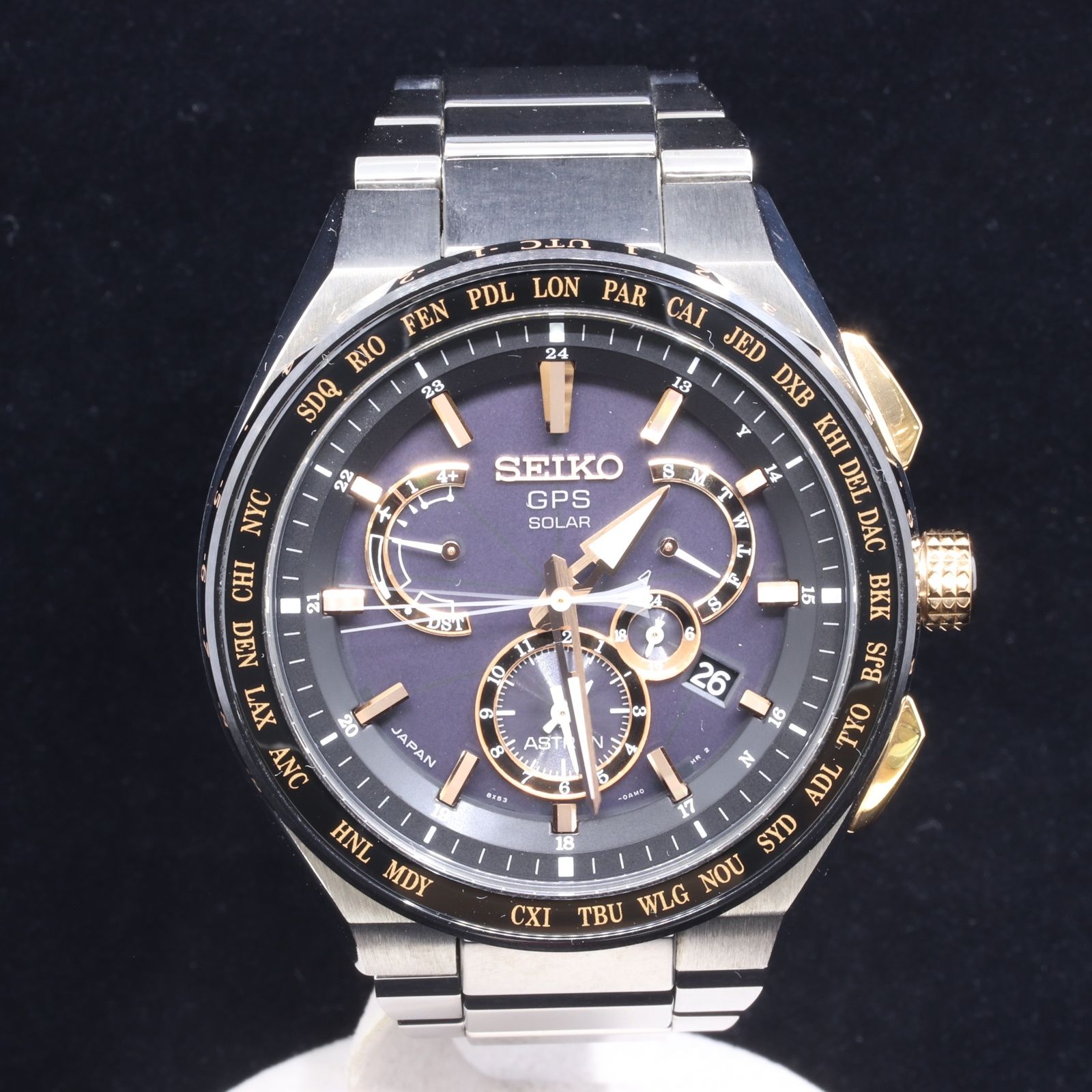 ITJ7QYSZPQIG SEIKO セイコー アストロン SBXB125 エグゼクティブライン GPSソーラー 腕時計 メンズ チタン 黒文字盤