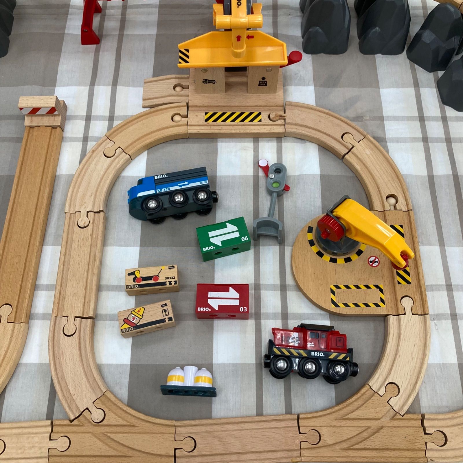 BRIO ブリオ 33097 カーゴレールデラックスセット 54ピース木製レール