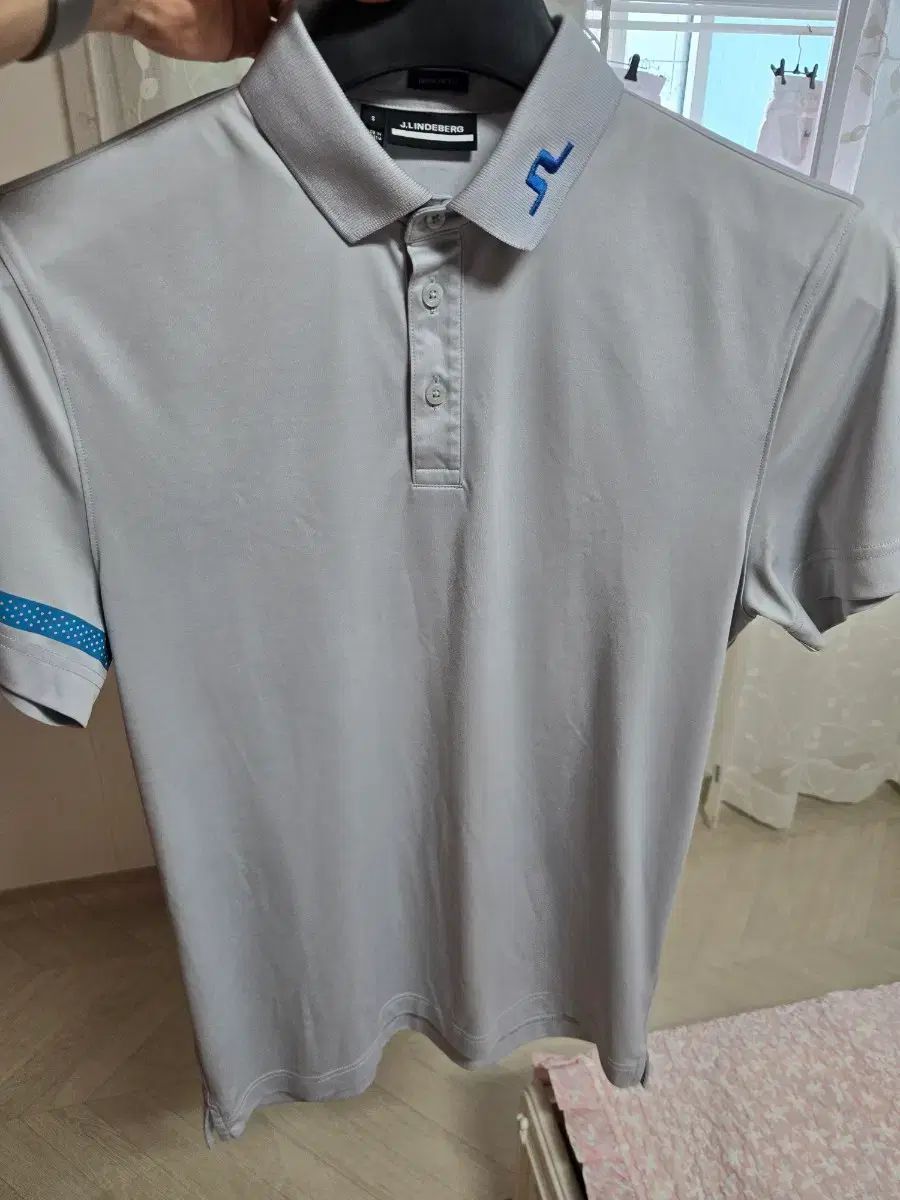 J. LINDBERG ゴルフウェア メンズ 半袖 カラーTシャツ シャツ グレー 出品