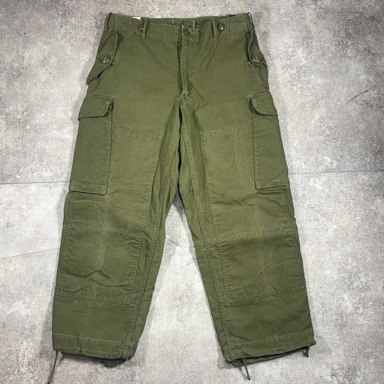 60’s カナダ軍 コンバットパンツ MILITARY ミリタリー vintage ヴィンテージ パンツ カーゴパンツ ダブルニー グリーン