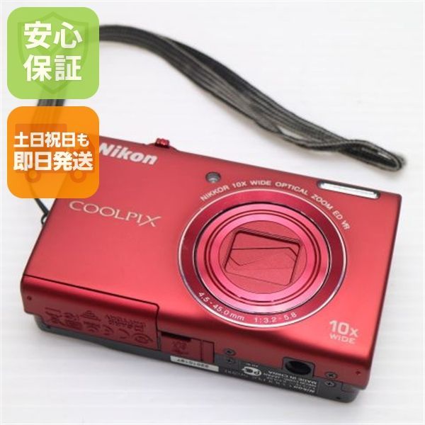 美品 COOLPIX S6200 ブリリアントレッド 即日発送 デジカメ Nikon