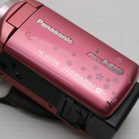 良品中古 HC-V520M ピンク花柄 即日発送 デジタルビデオカメラ