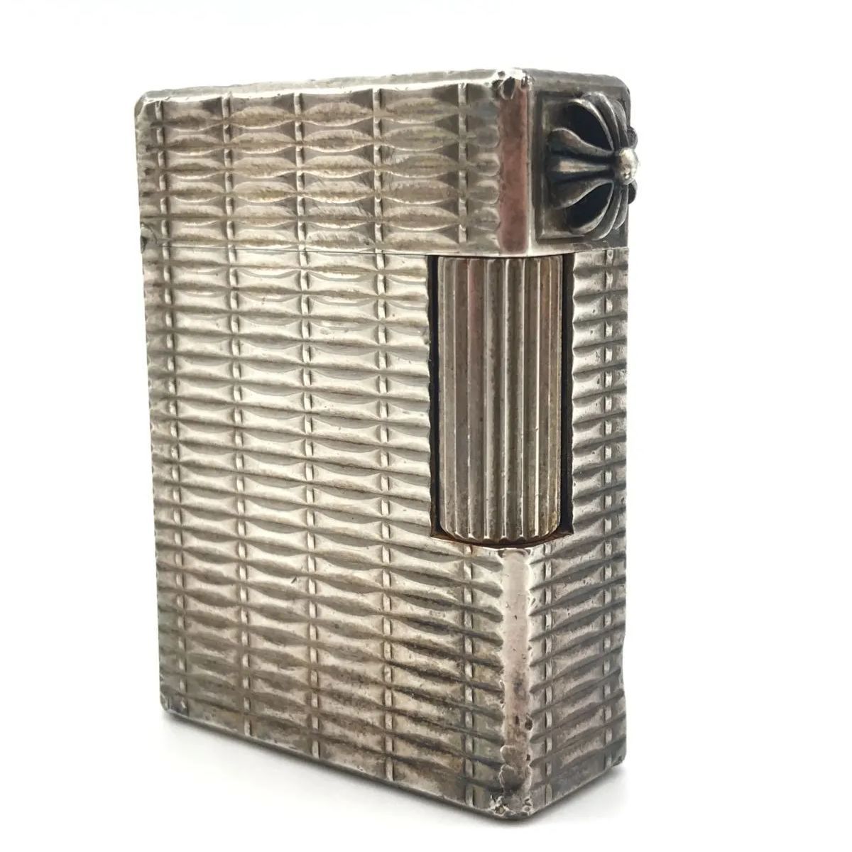 S.T.DUPONT　デュポン　ガスライター　ライン1スモール　ローラー式　フランス製　シルバー系　2447