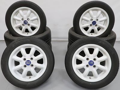 155/65R14・軽四、軽自動車用　夏タイヤ、ラジアル・ノーマルタイヤ・中古 ダイハツ 軽自動車に 4本 ミニライト 14インチ ラジアル ヨコハマ
