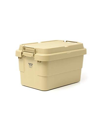 ☆新品☆GORDON MILLER スタッキング トランクカーゴ 50L 収納ボックス 大容量 蓋付き 座れる 積み重ね フラット コヨーテベージュ 01613362 3969632b