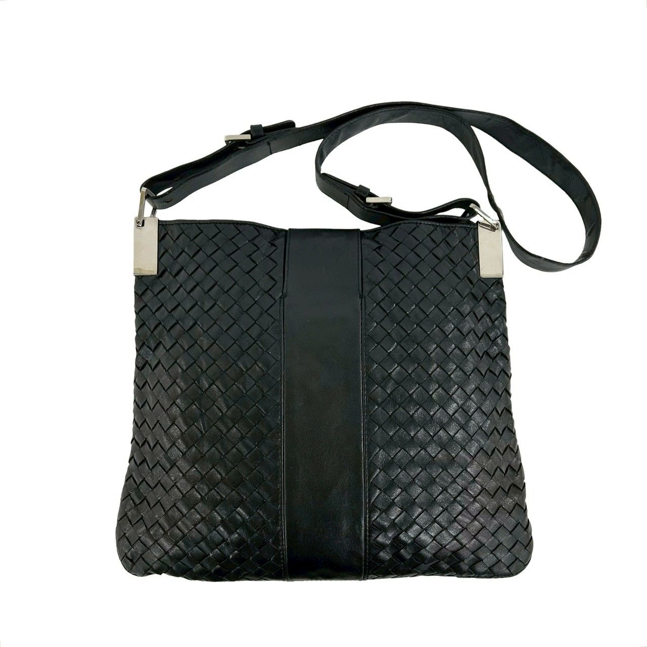 極 美品 BOTTEGA VENETA ボッテガヴェネタ イントレチャート レザー 本