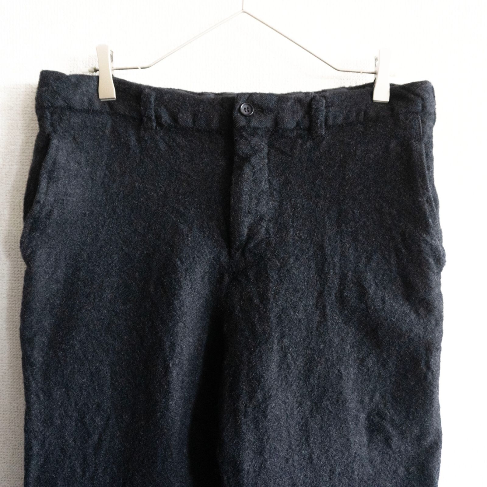 AD2002 comme des garçon HOMME ウール縮絨スラックス AD2004/アーカイブ】COMME des GARCONS HOMME【00s ウール 縮絨