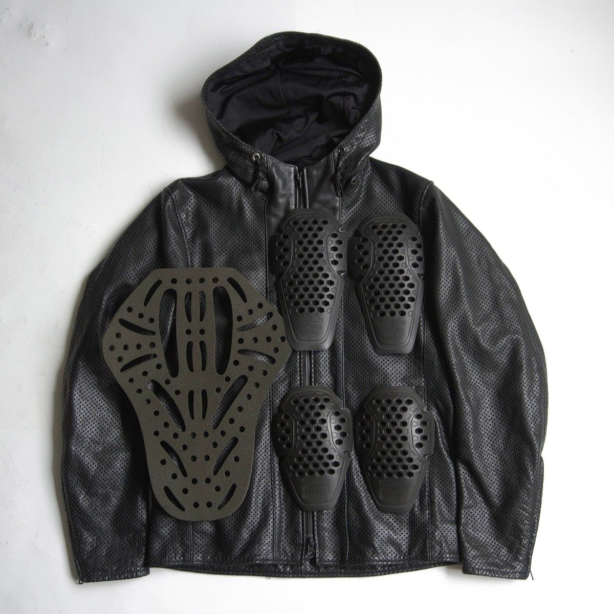 美品】KADOYA ALTER KEIS【パンチング フーデッド シングルライダース