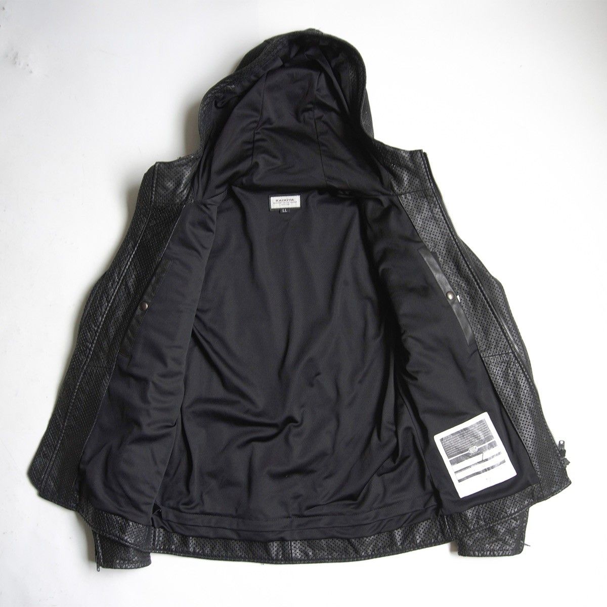 美品】KADOYA ALTER KEIS【パンチング フーデッド シングルライダース