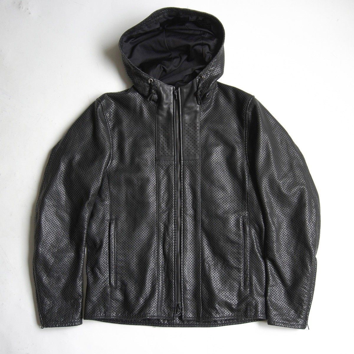美品】KADOYA ALTER KEIS【パンチング フーデッド シングルライダース
