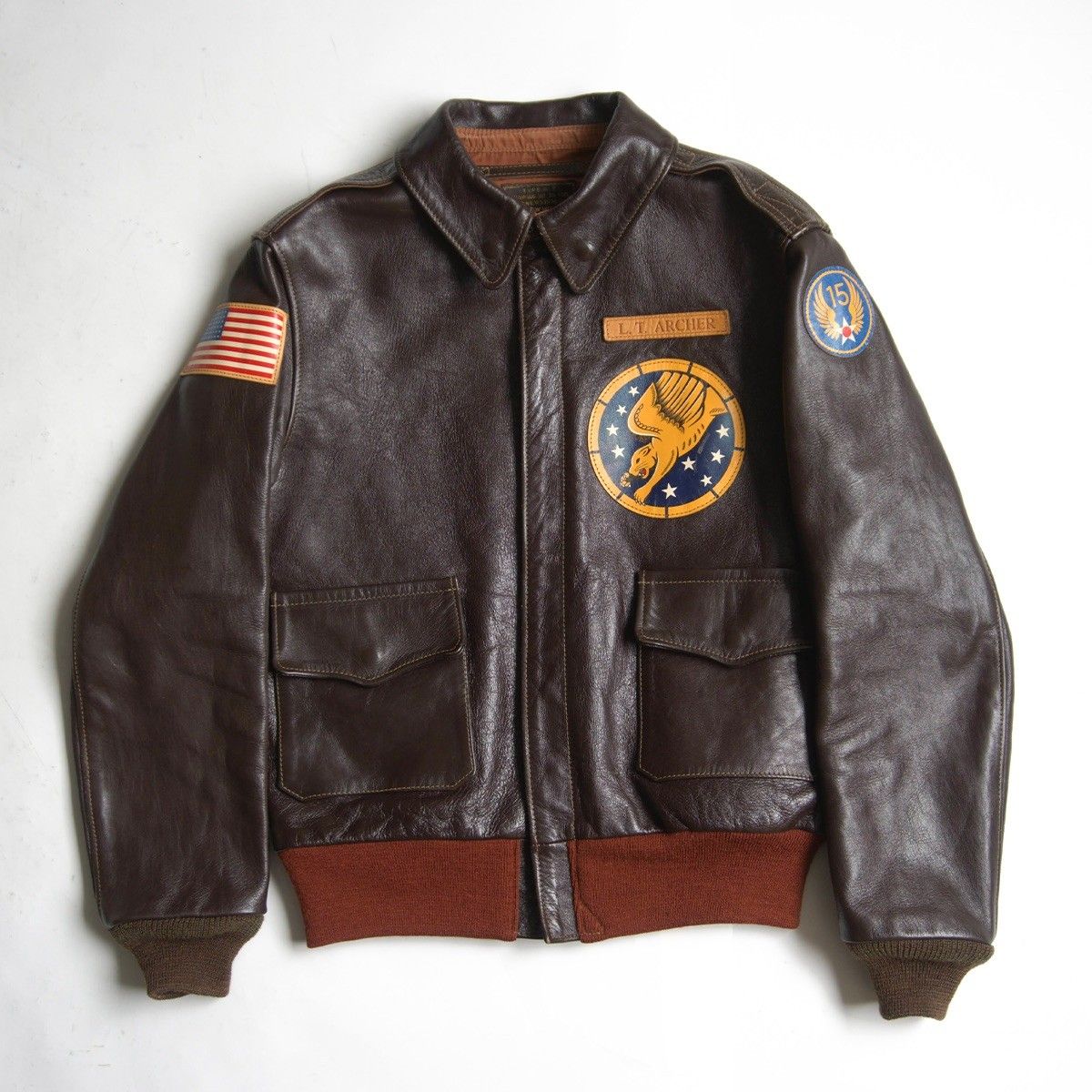 【極美品】THE Few ザフュー　A2レザージャケット　36 美品】THE FEW 【A-2 ホースハイド フライトジャケット】40 レザー 馬