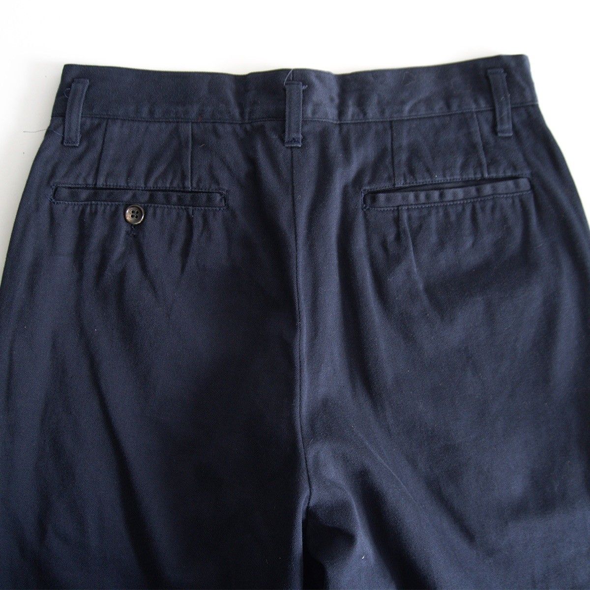 80's comme des garcons hommeウールスラックスネイビー AD1989/アーカイブ】COMME des GARCONS HOMME【80s スラックス パンツ