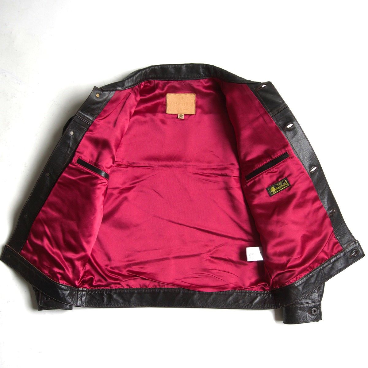 美品】Y'2 LEATHER【HORSE 1st Type Jacket 】38 ホースハイド