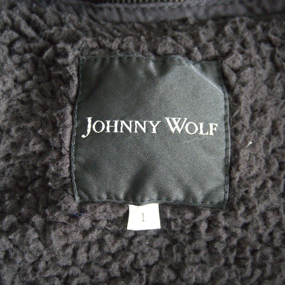 美品】JOHNY WOLF【デザイン モッズコート】1 ジョニーウルフ ブラック