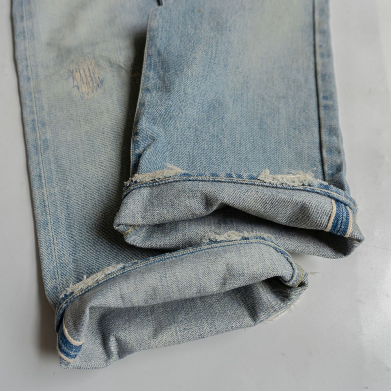 希少】RRL【スタッズ デニムパンツ】32×32 アメリカ製 ダブルアール