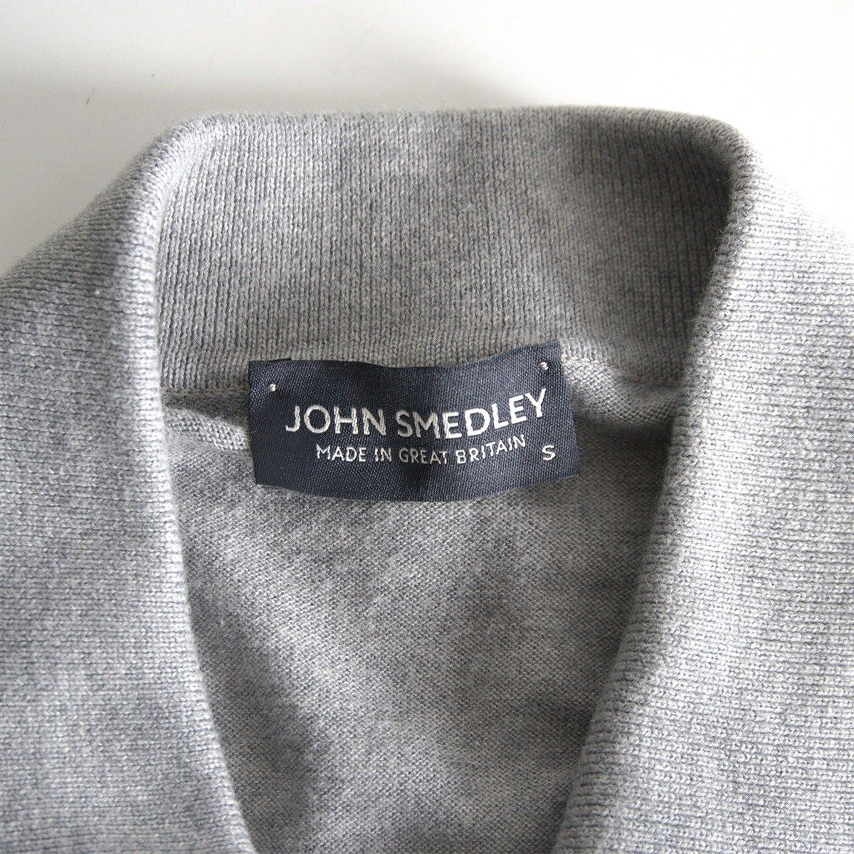 美品】 JOHN SMEDLEY 【イギリス製 コットン ポロシャツ】 S ジョン