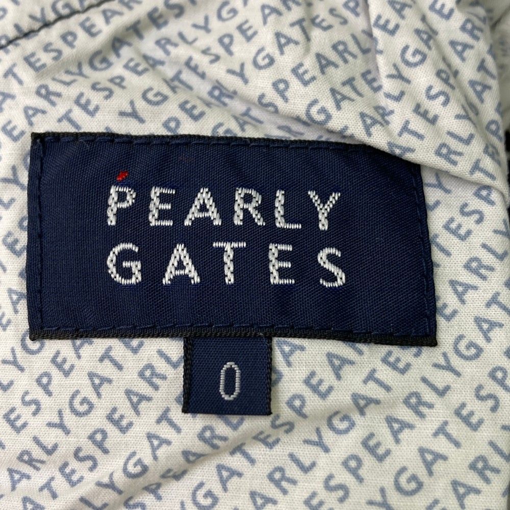 サイズ：0 PEARLY GATES パーリーゲイツ 2023年モデル ストレッチパンツ ロゴ総柄 ネイビー系 [240101363963] ゴルフウェア レディース ストスト サイズ：0 PEARLY GATES パーリーゲイツ 2023年モデル ストレッチ
