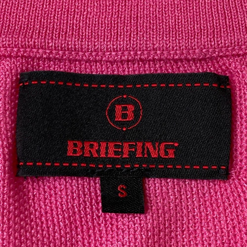 サイズ：S BRIEFING GOLF ブリーフィング ニットベスト ピンク系
