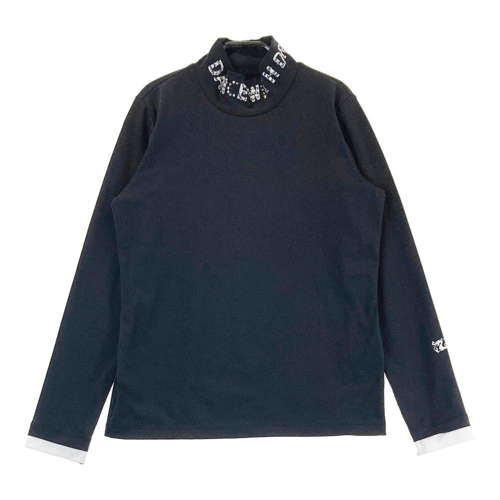 サイズ：2 DANCE WITH DRAGON ダンスウィズドラゴン 長袖ハイネックTシャツ ブラック系 [240101443306] ゴルフウェア レディース ストスト