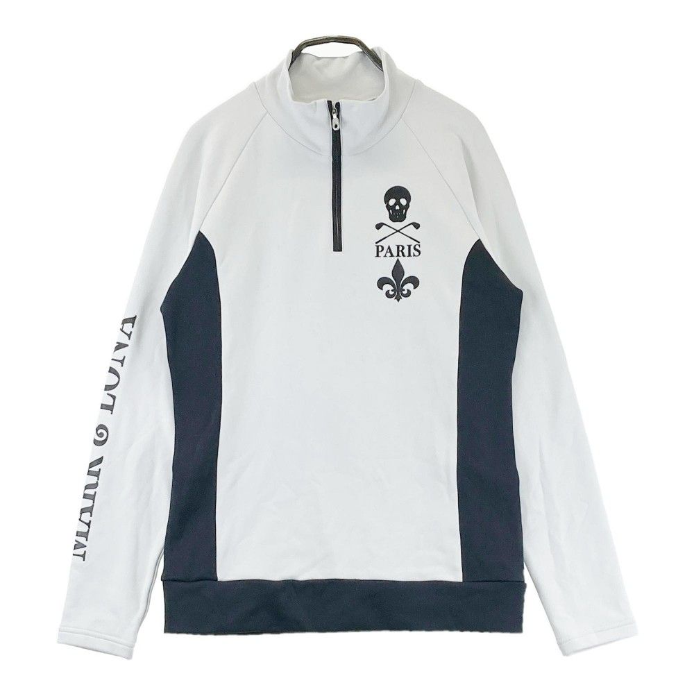 サイズ：40 MARK&LONA マークアンドロナ 長袖ハーフジップTシャツ ホワイト系 [240101445754] ゴルフウェア レディース ストスト