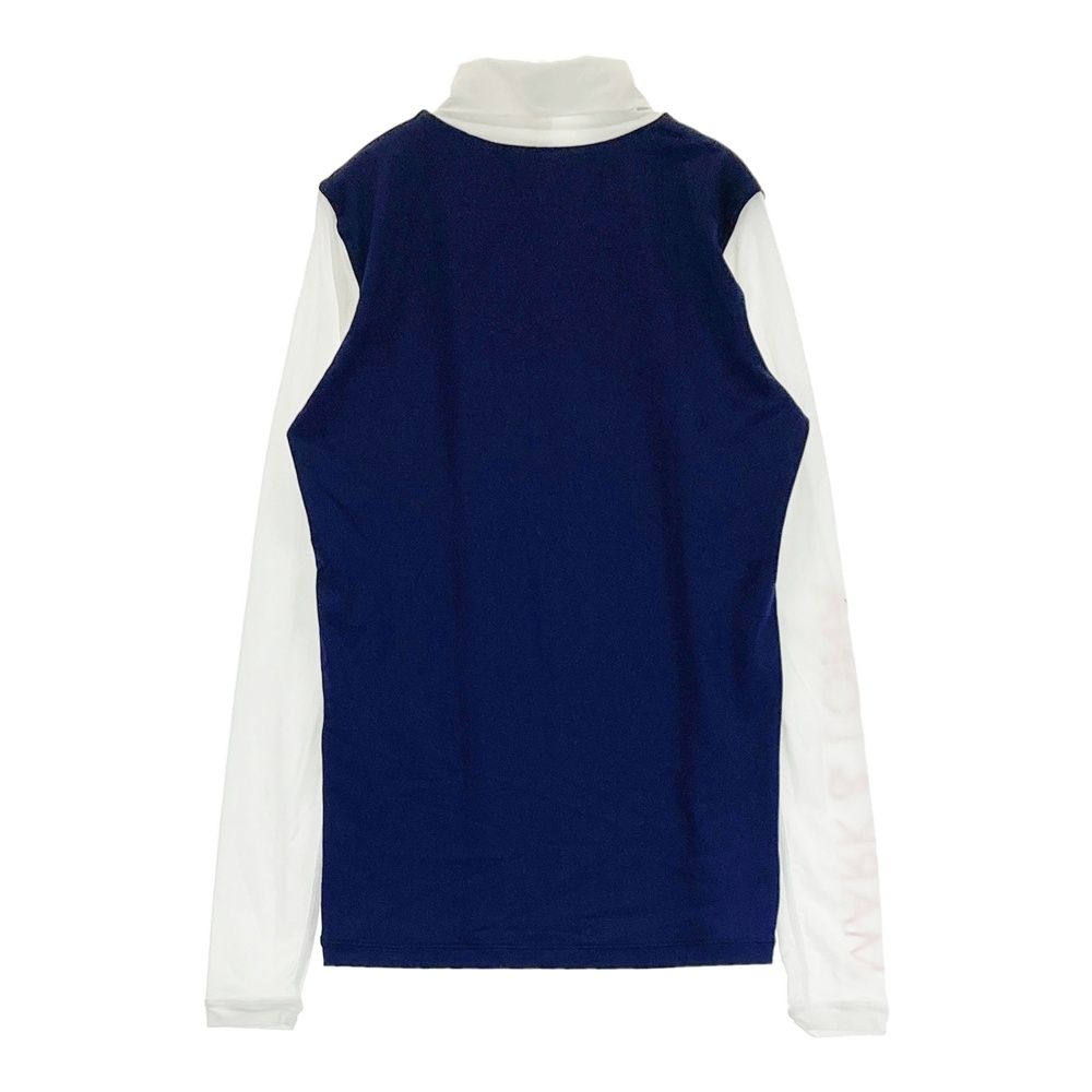 サイズ：WS MARK&LONA マークアンドロナ  ハイネック 長袖インナーTシャツ  ネイビー系 [240101484290] ゴルフウェア レディース ストスト サイズ：WS MARK&LONA マークアンドロナ ハイネック 長袖インナーT