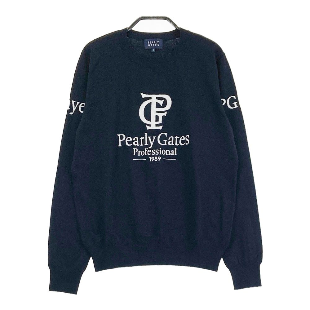 サイズ：0 PEARLY GATES パーリーゲイツ 2024年 ニット セーター ネイビー系 [240101494608] ゴルフウェア レディース ストスト