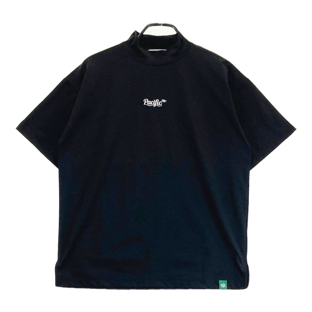 サイズ：S PACIFIC GOLF CLUB　パシフィック ゴルフクラブ ×RIVVIA PROJECTS ハイネック 半袖Tシャツ ブラック系 [240101494739] ゴルフウェア メンズ ストスト