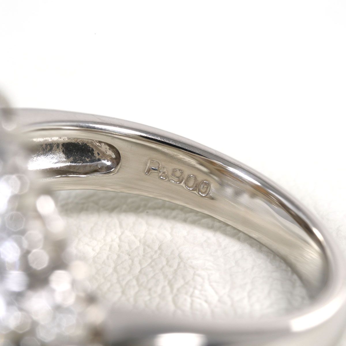 PT900/プラチナ リング・指輪 12号 南洋真珠 ダイヤモンド 0.76ct