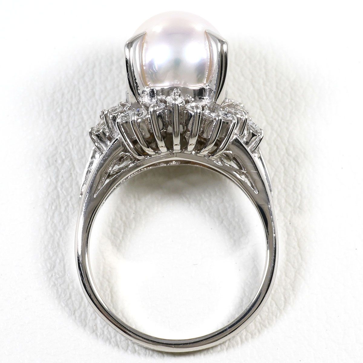 PT900/プラチナ リング・指輪 5.5号 アコヤ真珠 ダイヤモンド 0.24ct