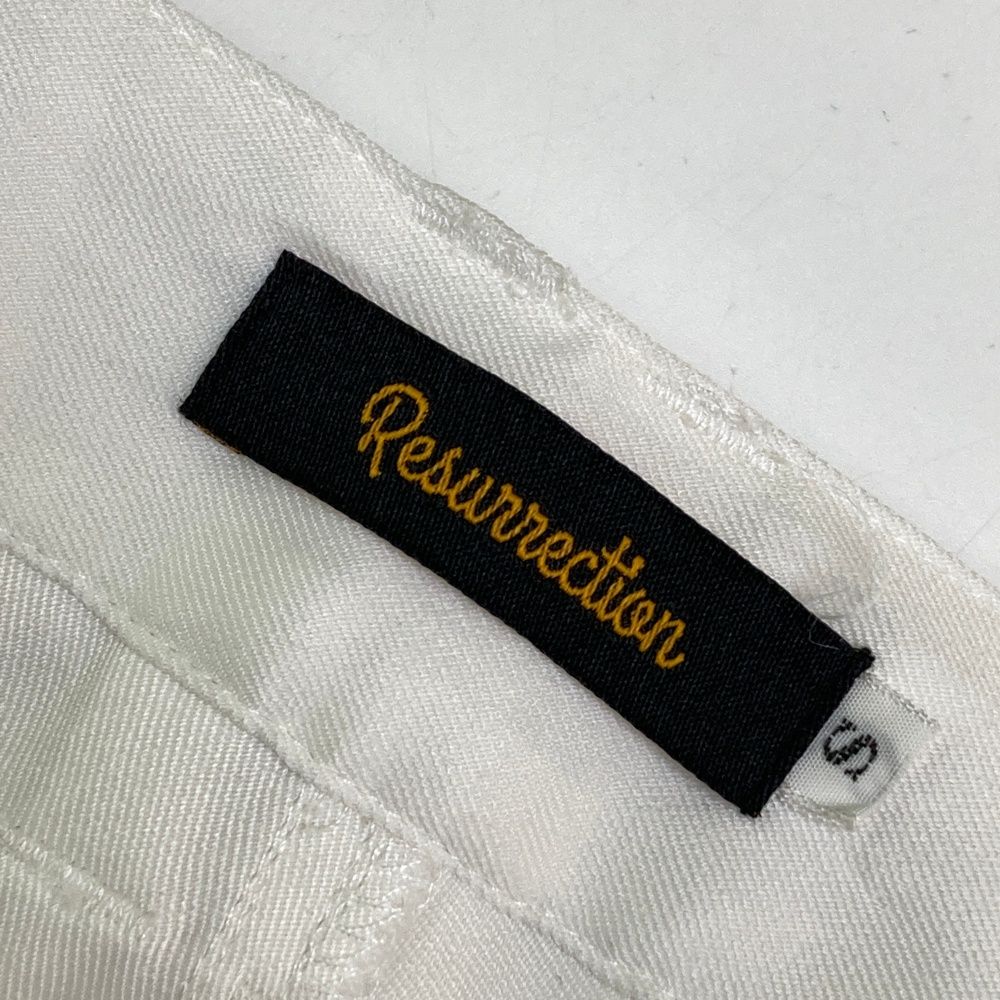サイズ：S RESURRECTION レザレクション ストレッチパンツ ホワイト系