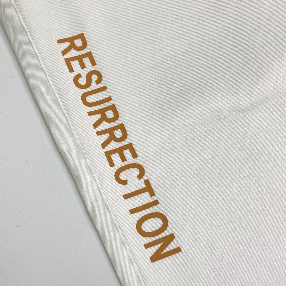 サイズ：S RESURRECTION レザレクション ストレッチパンツ ホワイト系