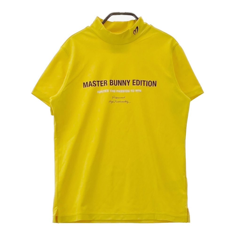 サイズ：0 MASTER BUNNY EDITION マスターバニーエディション 2024年モデル ハイネック 半袖Tシャツ イエロー系 [240101575581] ゴルフウェア レディース ストスト