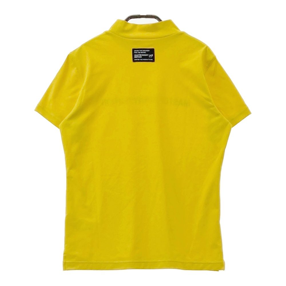 サイズ：0 MASTER BUNNY EDITION マスターバニーエディション 2024年モデル ハイネック 半袖Tシャツ  イエロー系 [240101575581] ゴルフウェア レディース ストスト サイズ：0 MASTER BUNNY EDITION マスターバニーエディション 2024年