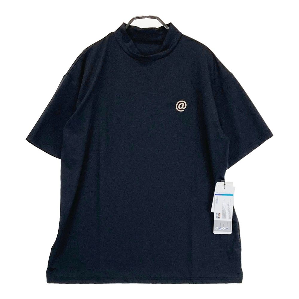 サイズ：S ANTIQUA GOLF アンティカゴルフ × STCH モックネック半袖Tシャツ ブラック系 [240101577282] ゴルフウェア レディース ストスト