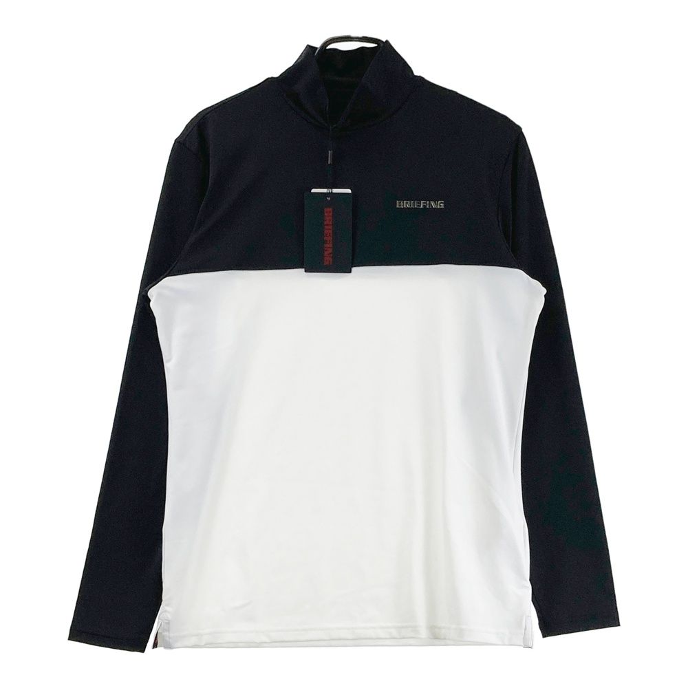 サイズ：M BRIEFING GOLF ブリーフィング BRG223M15 長袖ハイネックTシャツ  ブラック系 [240101578786] ゴルフウェア メンズ ストスト サイズ：M BRIEFING GOLF ブリーフィング BRG223M15 長袖ハイネックT