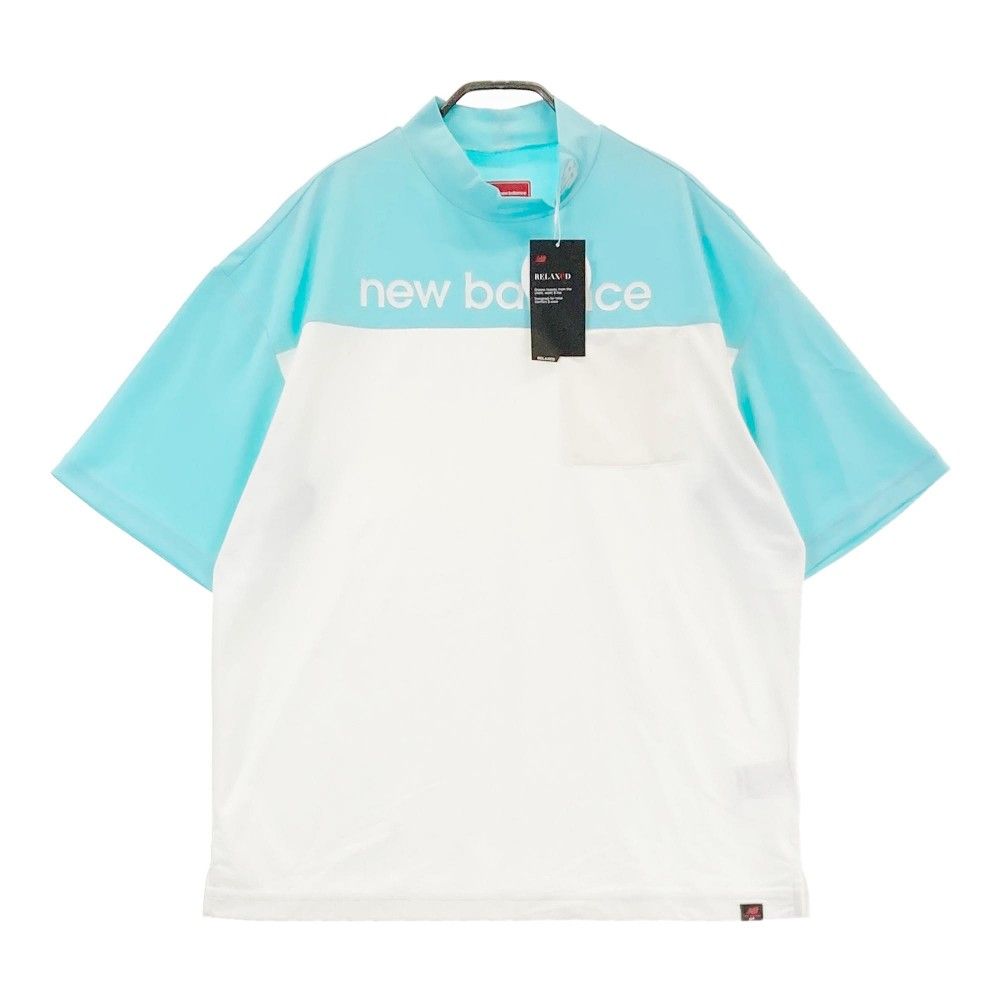 サイズ：5 NEW BALANCE GOLF ニューバランス 012-3166201 2023年モデル ハイネック 半袖Tシャツ ホワイト系 [240101228254]# ゴルフウェア メンズ ストスト