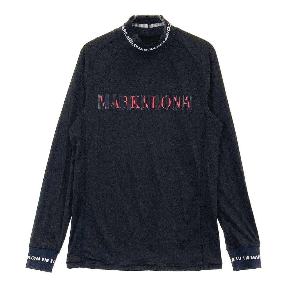 サイズ：46 MARK&LONA マークアンドロナ 2023年モデル ハイネック 長袖Tシャツ ブラック系 [240101256021]# ゴルフウェア メンズ ストスト