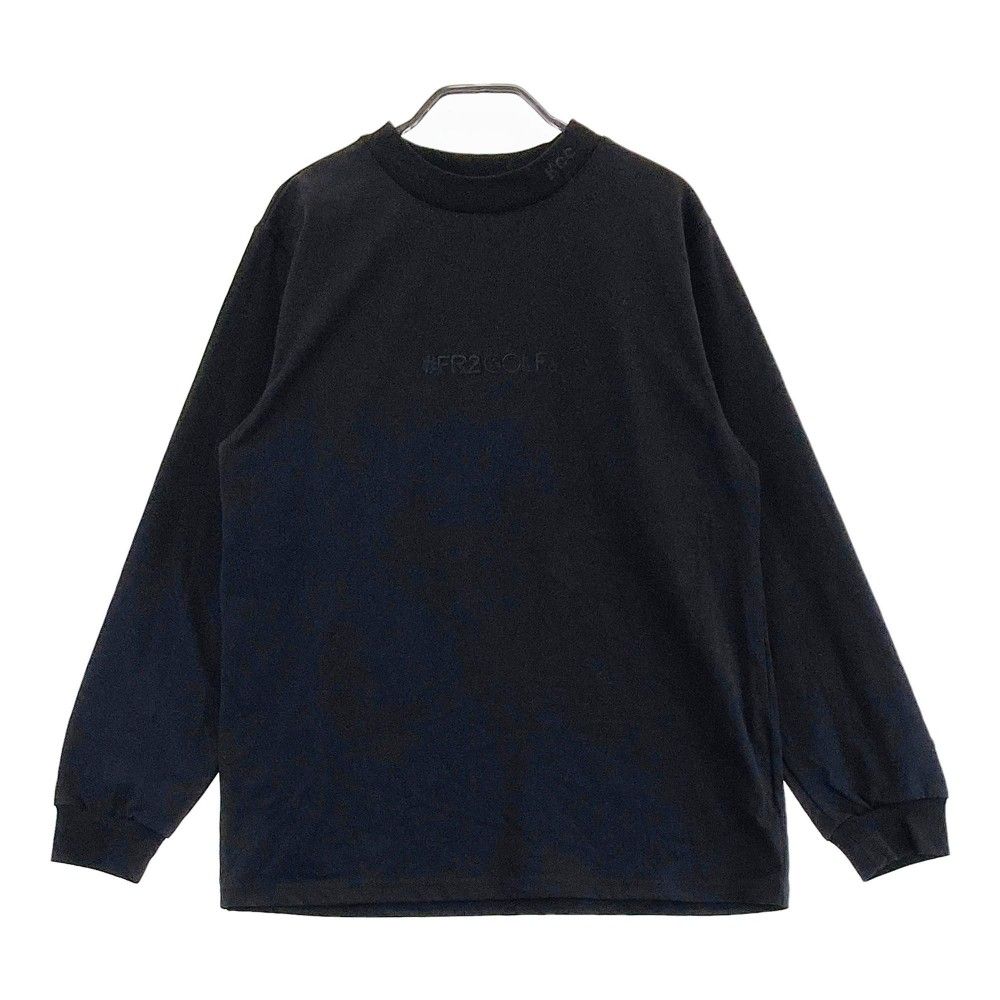 サイズ：S FR2 GOLF エフアールツーゴルフ モックネック 長袖Tシャツ ブラック系 [240101296597]# ゴルフウェア メンズ ストスト