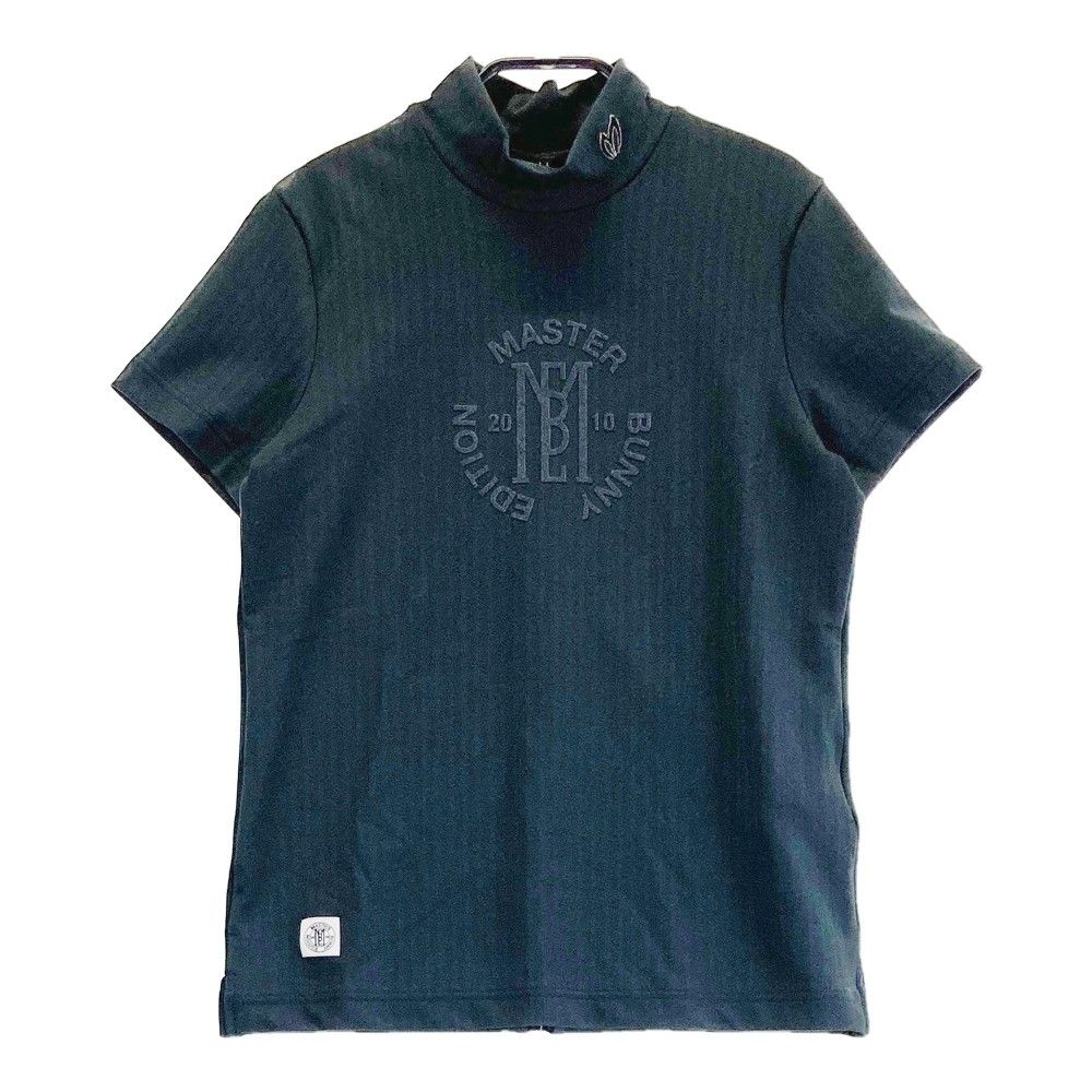 サイズ：0 MASTER BUNNY EDITION マスターバニーエディション 2024年モデル モックネック 半袖Tシャツ グレー系 [240101322000]# ゴルフウェア レディース ストスト