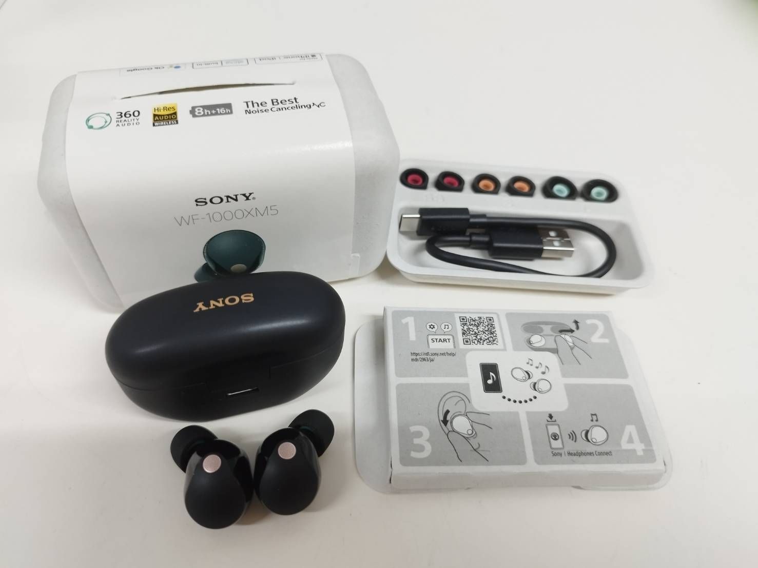 良品】SONY WF-1000XM5/YY2963/ワイヤレスイヤホン/ブラック - メルカリ
