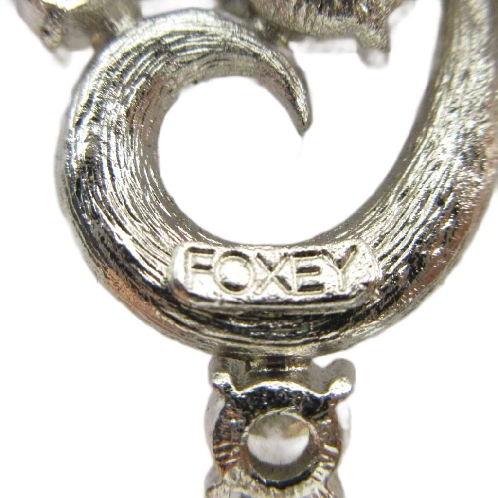 フォクシー FOXEY ピンブローチ アクセサリー ビジュー ラインストーン
