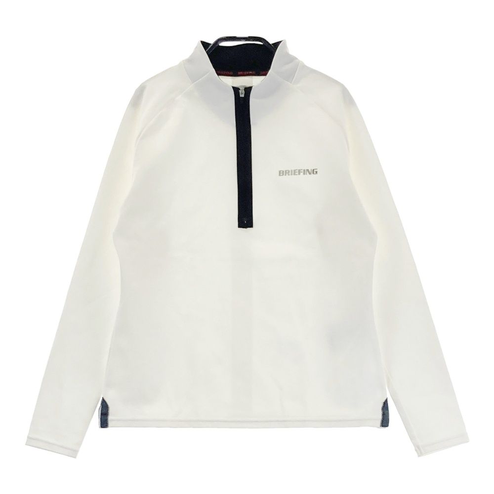 サイズ：S BRIEFING GOLF ブリーフィング 2024年 長袖ハーフジップTシャツ ホワイト系 [240101620583] ゴルフウェア レディース ストスト