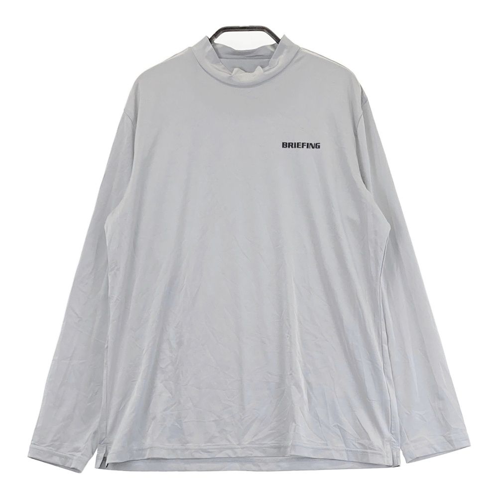サイズ：L BRIEFING GOLF ブリーフィング 2023年 ハイネック 長袖インナーTシャツ グレー系 [240101626928] ゴルフウェア レディース ストスト