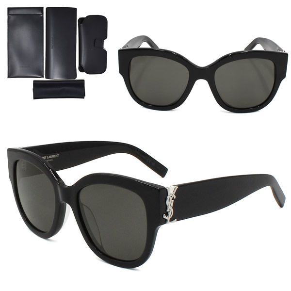 サンローラン サングラス SAINT LAURENT SL M95/F-005 サングラス アジアンフィット 偏光レンズ メンズ レディース ユニセックス SLM95F-005 ブラック グレー
