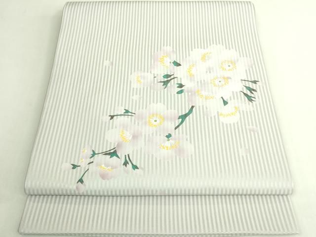 平和屋着物●極上　太鼓柄袋帯　手描き　枝垂れ桜　逸品　DZAB7274kh6