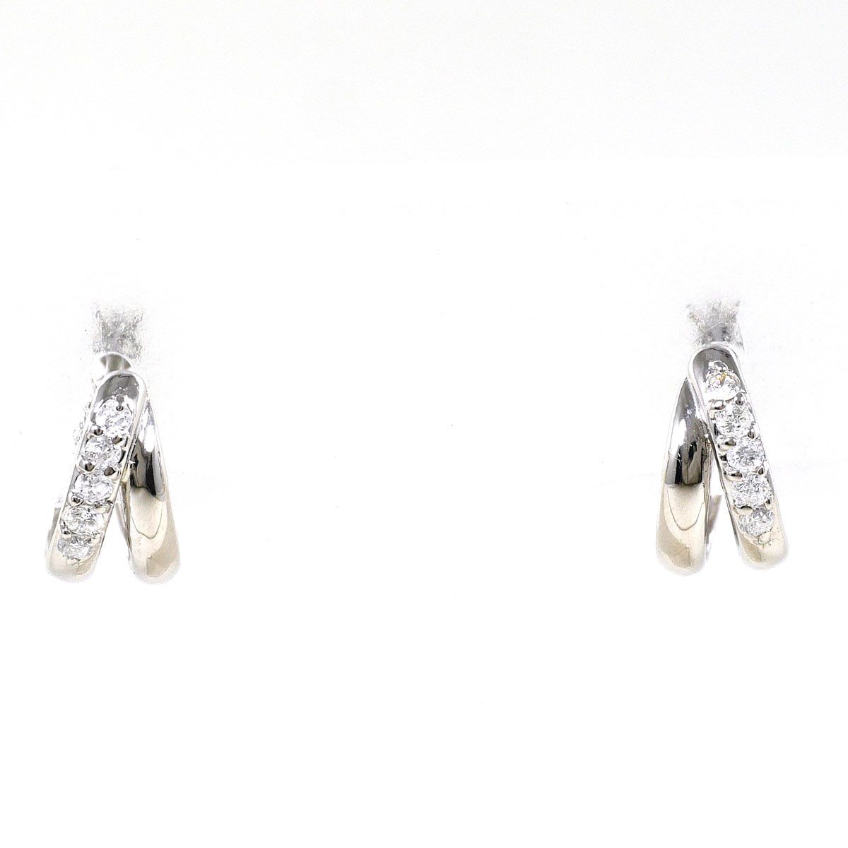 PT900/プラチナ ピアス ダイヤモンド 0.05ct 総重量約2.0g - メルカリ
