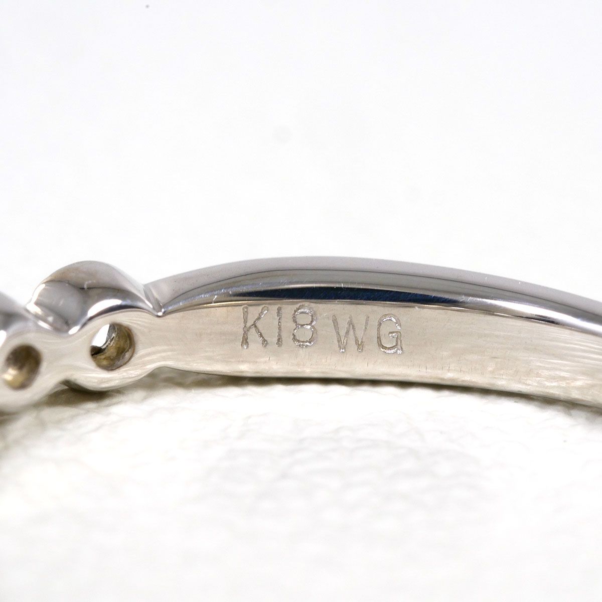 K18WG リング・指輪 7号 ダイヤモンド 0.16ct 総重量約1.5g - メルカリ